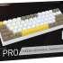 Клавиатура Redragon Fizz Pro,  USB, Bluetooth/Радиоканал, белый желтый [72598]